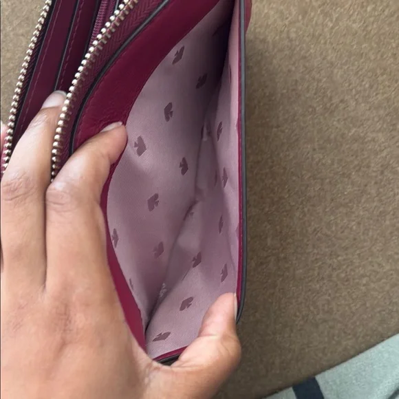 Kate Spade Pink Saffiano Leather Wallet - Picture 5 of 10